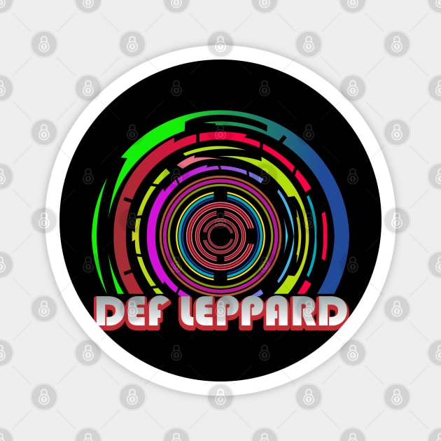 Minimalist Vinyl // Def Leppard Magnet by CreatenewARTees